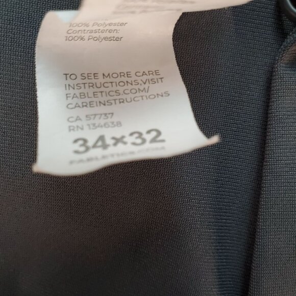 Fabletics Pants Mens 34x32 Gray Polyester Lightweight Track Athletic - Picture 3 of 10